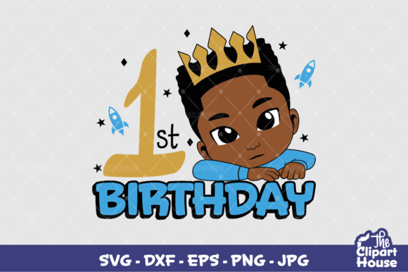 1st Birthday Boy Graphics for Local Business Branding