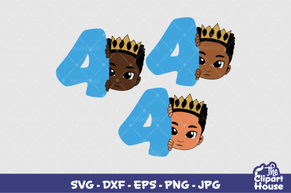 4th Birthday Boy Peek Graphics for Creative Publishers