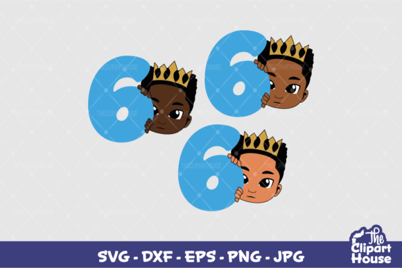 6th Birthday Boy Peek Graphics for Crafts