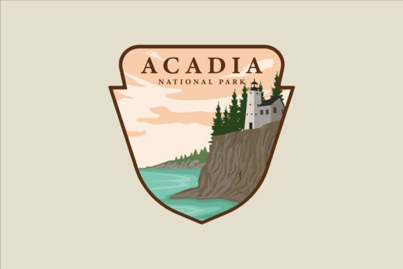 Acadia National Park Logo Vector for Graphic Designers