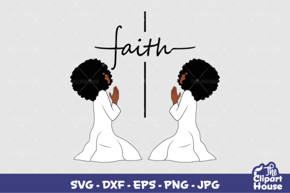 Angel Prayers Faith Cross 3 Graphics for Crafts