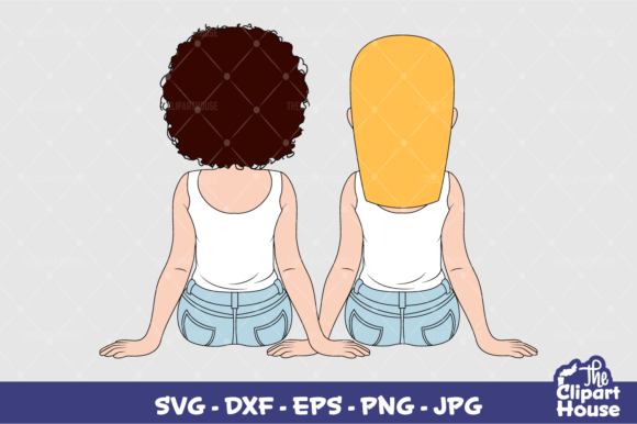 Girl Best Friends Graphics for Crafts