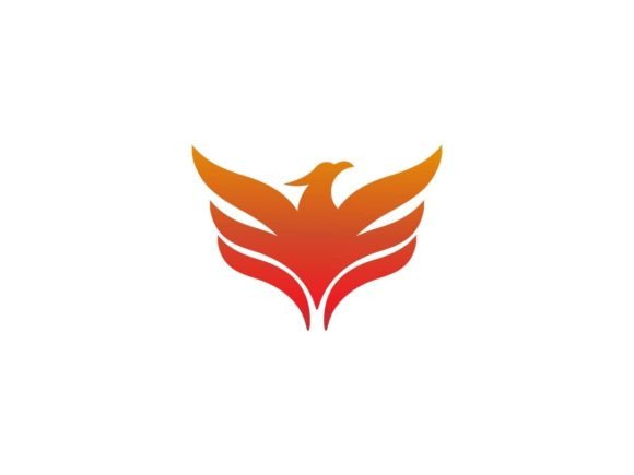 Gradient Phoenix Logo Template: A Modern Graphic for Digital Sellers