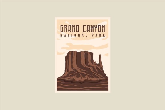 Grand Canyon National Park Minimalist Graphics for Branding
