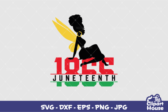 Juneteenth 1865 Fairy 2 Graphics for Crafts