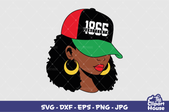 Juneteenth African American Woman 2: A Graphic for Crafts and Branding