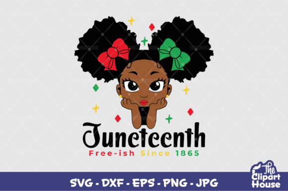 Juneteenth Girl Graphics for Local Business Branding