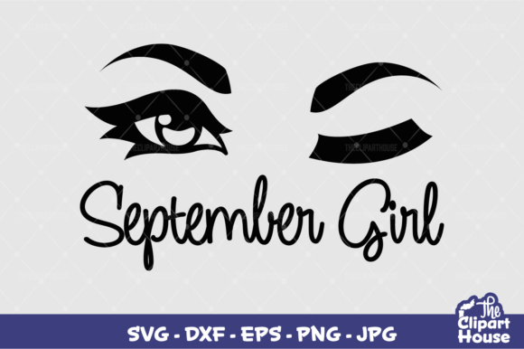 September Girl Graphics for Crafts